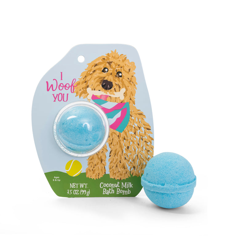 Goldendoodle Clamshell Bath Bomb