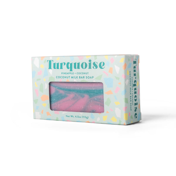 Turquoise Coconut Milk Bar Soap