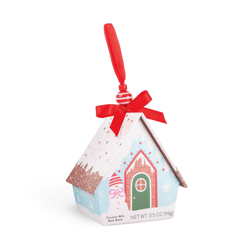 Christmas Ornament House - Blue Bath Bomb