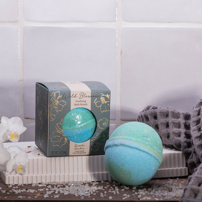 Wild Blossom Soothing Bath Bomb - Seaside Garden